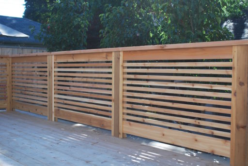 Cedar Deck Railing